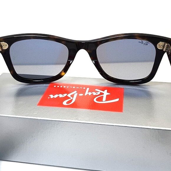 NEW - Ray-Ban RB2140 Wayfarer Sunglasses Havana/Grey Lens 50-22 mm - Unisex - Picture 9 of 9
